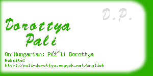 dorottya pali business card